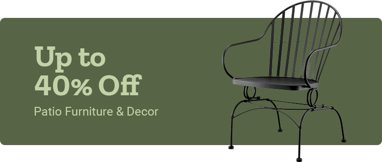 Up to 50% Off on Patio Furniture & Decor