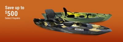 Save up to $100 on Select Kayaks.