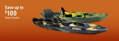 Save up to $100 on Select Kayaks.