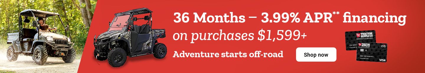 Special Financing on UTVs