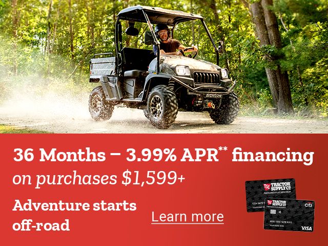 Special Financing on UTVs
