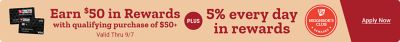 Earn $50 in rewards with a qualifying purchase of $50 or more when you sign
  up for a Tractor Supply credit card. Offer valid through September 7. Plus earn 5% in Neighbor's Club Rewards every day.