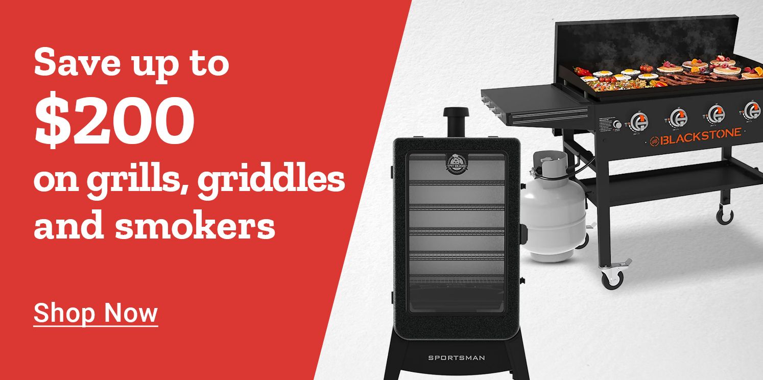 Save up to $200 on grills, griddles and smokers. Shop Now