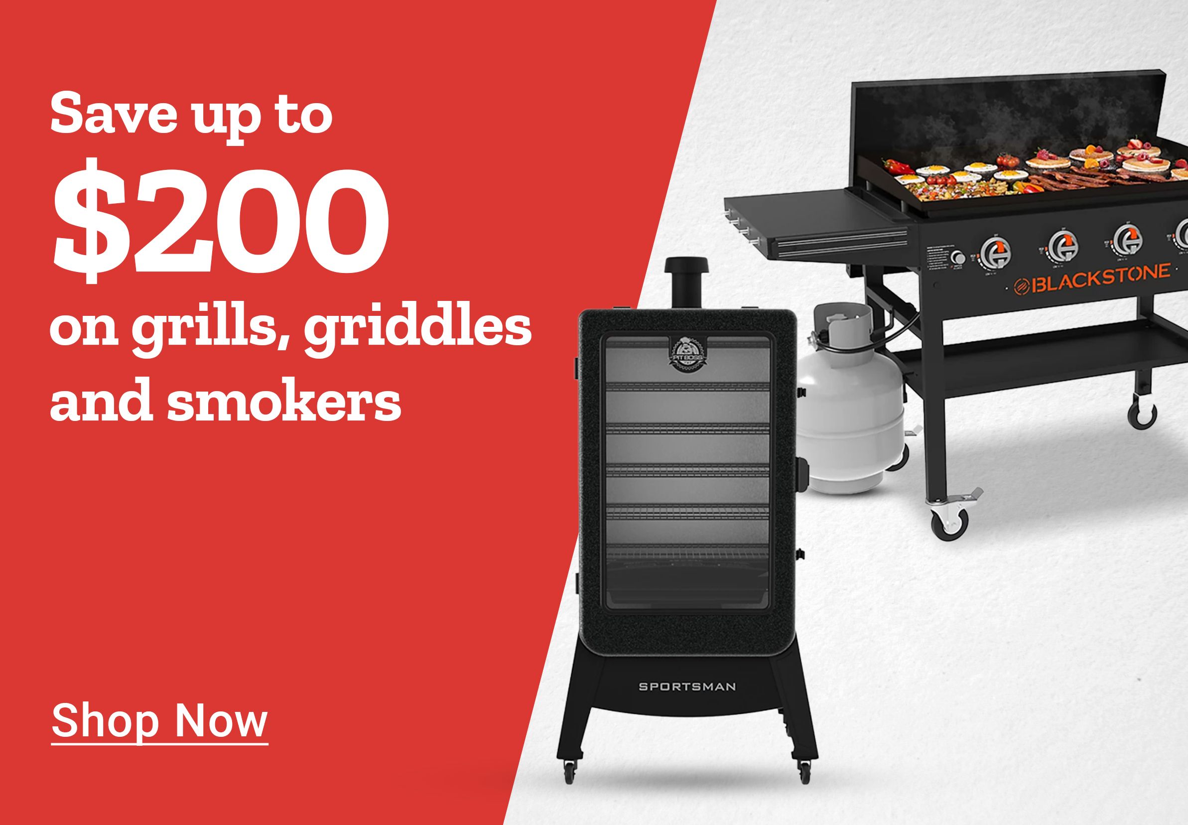 Save up to $200 on grills, griddles and smokers. Shop Now